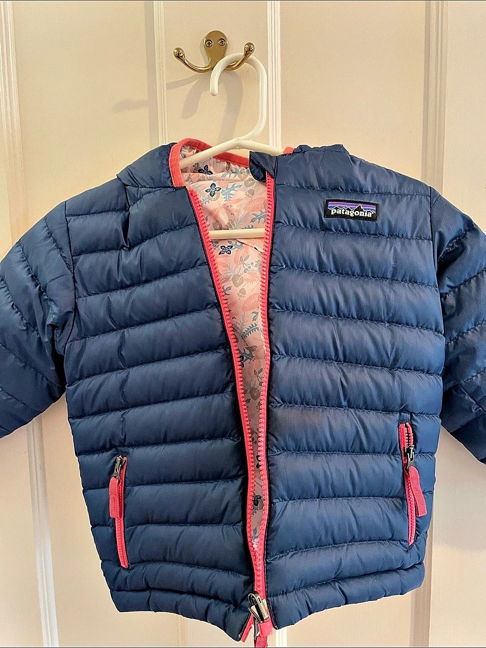 Patagonia Kids' Reversible Down Hooded Jacket